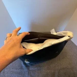 Coach Chaise Shoulder Bag 24947 - Black Pebbled leather tote with Gold hardware