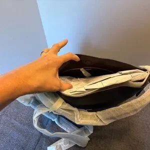 Coach Chaise Shoulder Bag 24947 - Black Pebbled leather tote with Gold hardware